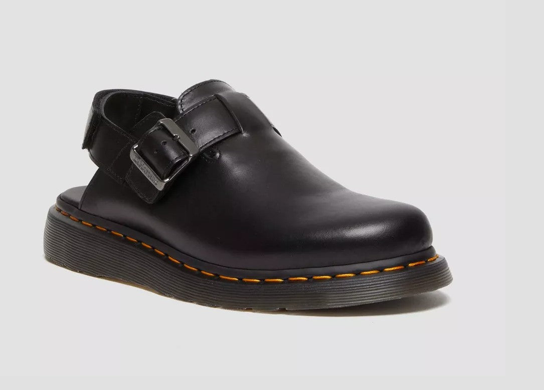 DR. MARTENS JORGE 2 BRANDO LEATHER SLINGBACK MULES BLACK UK 10 RRP £120 BNIB