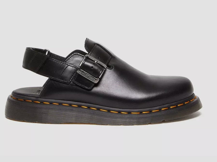 DR. MARTENS JORGE 2 BRANDO LEATHER SLINGBACK MULES BLACK UK 10 RRP £120 BNIB