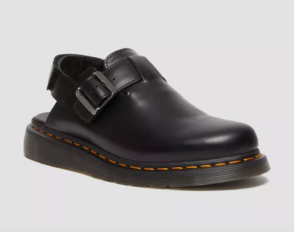 DR. MARTENS JORGE 2 BRANDO LEATHER SLINGBACK MULES BLACK UK 10 RRP £120 BNIB