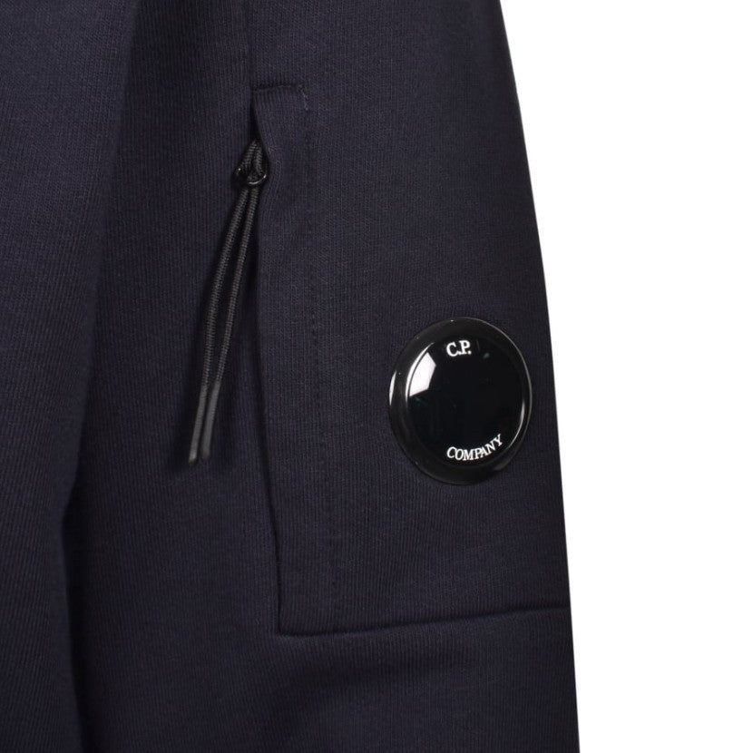 CP COMPANY DIAGONAL LENS COTTON FLEECE SWEATSHIRT NAVY BLUE LARGE RRP £210 BNWT