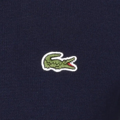 LACOSTE CREW NECK KNIT CROC LOGO JUMPER NAVY BLUE RRP £110 BNWT