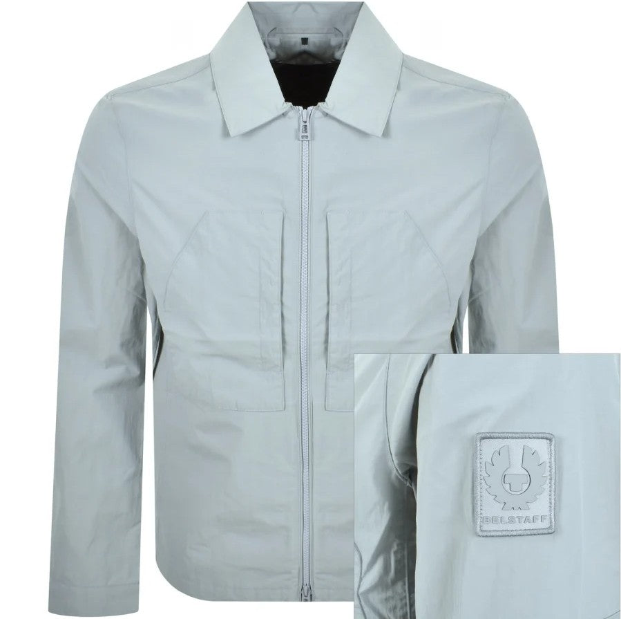 BELSTAFF COVER NYLON SHELL OVERSHIRT QUARRY BLUE RRP £250 BNWT