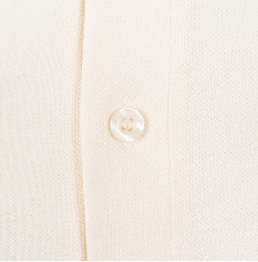 FRED PERRY TWIN TIPPED PIQUE COTTON POLO SHIRT ECRU 2XL RRP £80 BNWT
