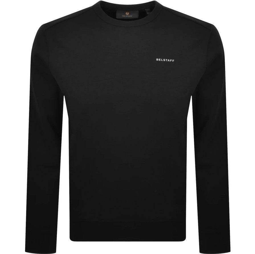 BELSTAFF ALLOY CREW NECK SWEATSHIRT BLACK RRP £155 BNWT