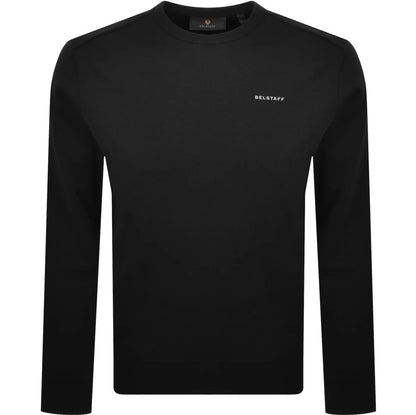 BELSTAFF ALLOY CREW NECK SWEATSHIRT BLACK RRP £155 BNWT