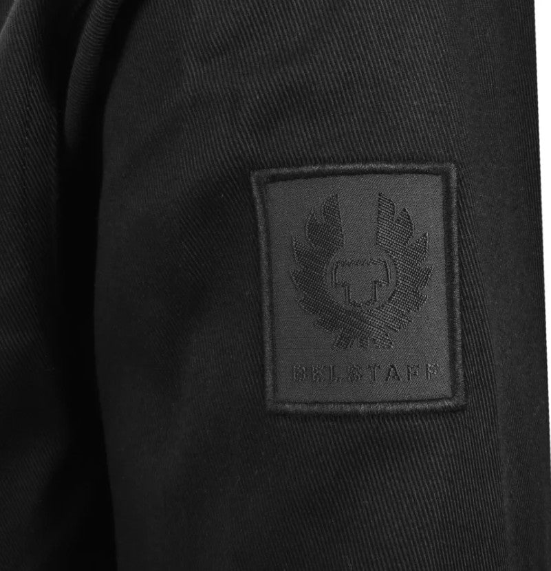 BELSTAFF COMPETITION COTTON TWILL OVERSHIRT BLACK LARGE RRP £225 BNWT