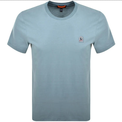PARAJUMPERS PATCH LOGO COTTON T-SHIRT SMOKE BLUE 3XL RRP £70 BNWT