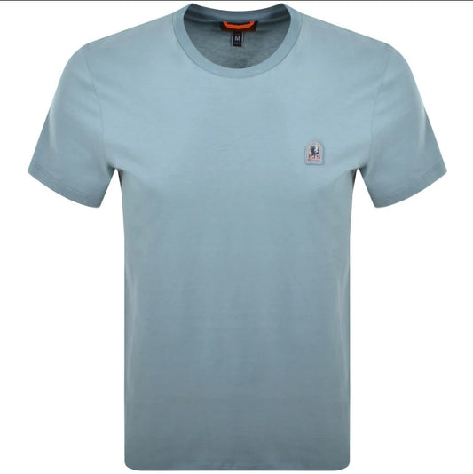 PARAJUMPERS PATCH LOGO COTTON T-SHIRT SMOKE BLUE 3XL RRP £70 BNWT