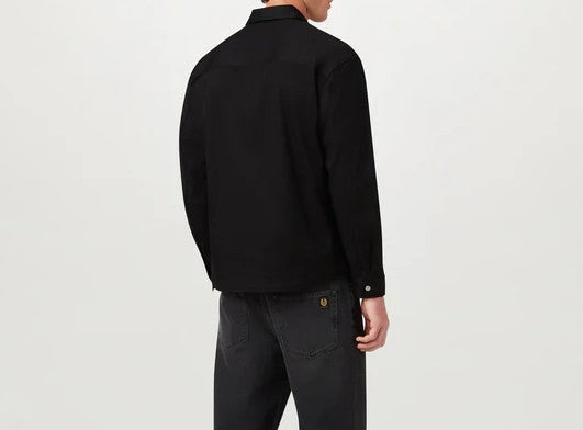 BELSTAFF COMPETITION COTTON TWILL OVERSHIRT BLACK LARGE RRP £225 BNWT