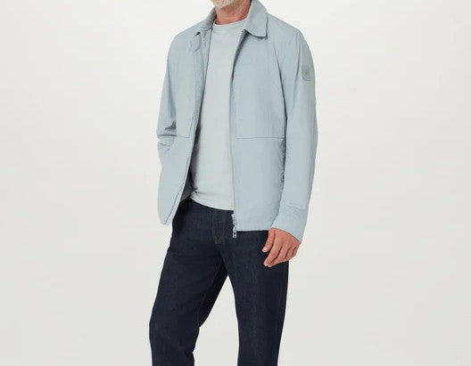 BELSTAFF COVER NYLON SHELL OVERSHIRT QUARRY BLUE RRP £250 BNWT