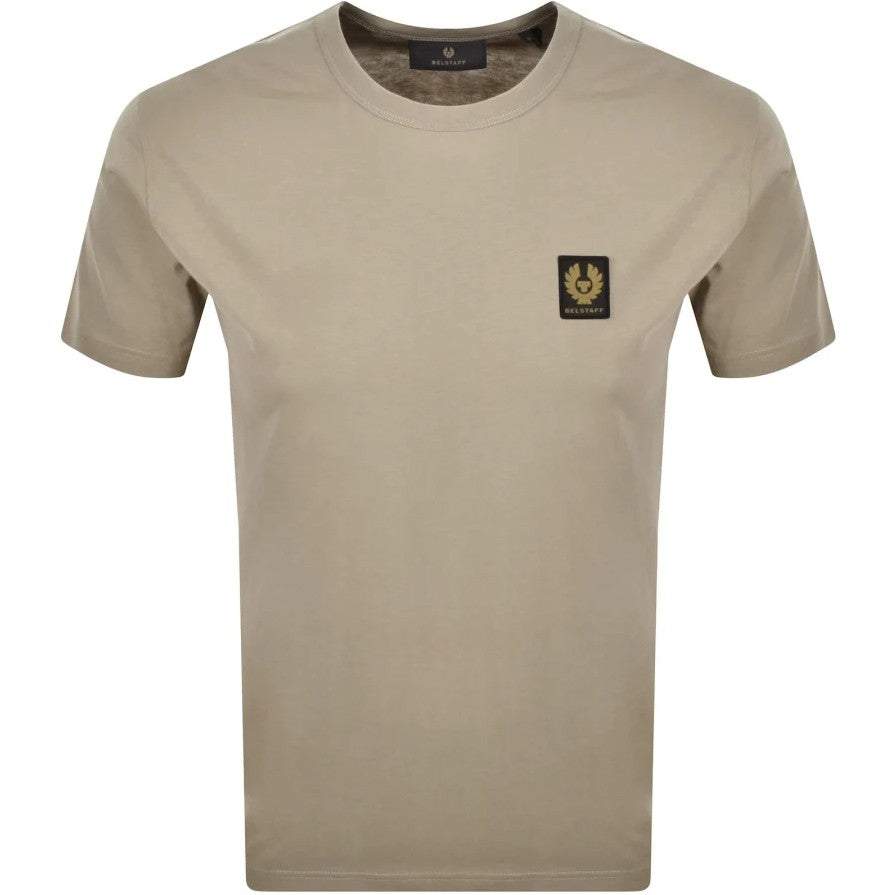 BELSTAFF PHOENIX PATCH COTTON T-SHIRT DARK SAND SMALL RRP £60 BNWT