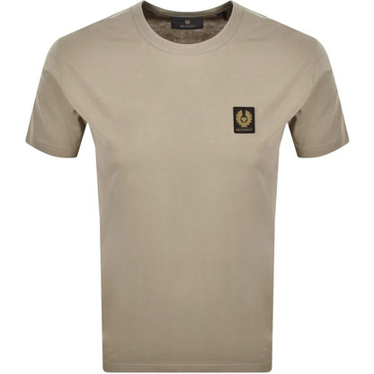 BELSTAFF PHOENIX PATCH COTTON T-SHIRT DARK SAND SMALL RRP £60 BNWT