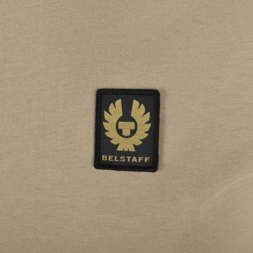 BELSTAFF PHOENIX PATCH COTTON T-SHIRT DARK SAND SMALL RRP £60 BNWT