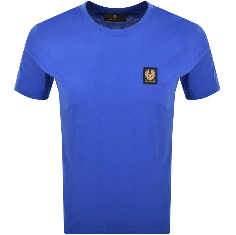 BELSTAFF PHOENIX PATCH COTTON T-SHIRT COBALT BLUE MEDIUM RRP £60 BNWT