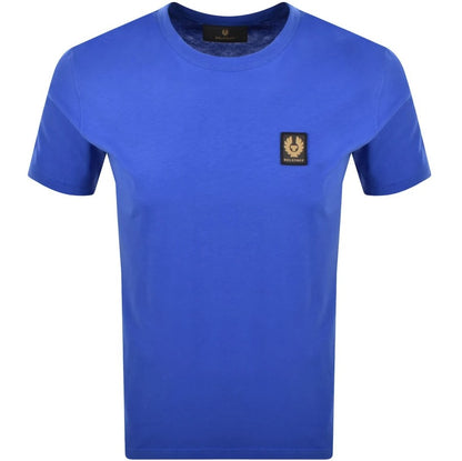 BELSTAFF PHOENIX PATCH COTTON T-SHIRT COBALT BLUE MEDIUM RRP £60 BNWT