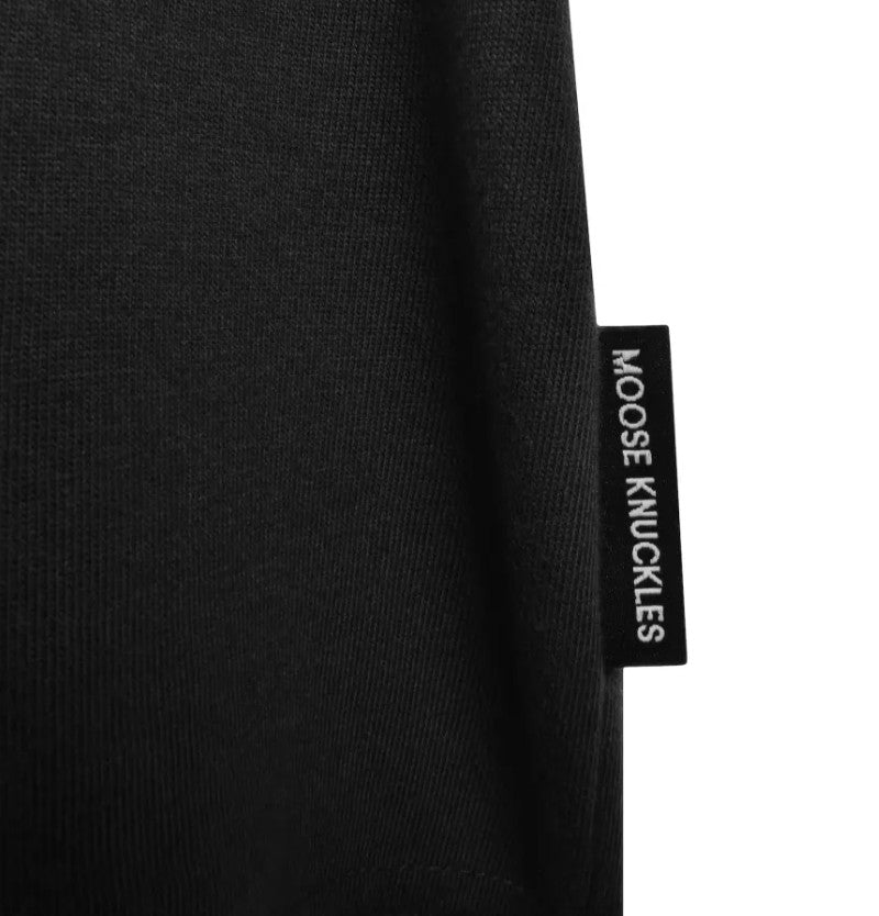 MOOSE KNUCKLES CONWAY COTTON T-SHIRT BLACK M RRP £90 BNWT