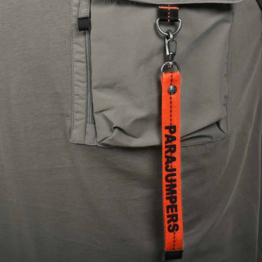 PARAJUMPERS MOJAVE PATCH LOGO COTTON POCKET T-SHIRT GREY 3XL RRP £105 BNWT