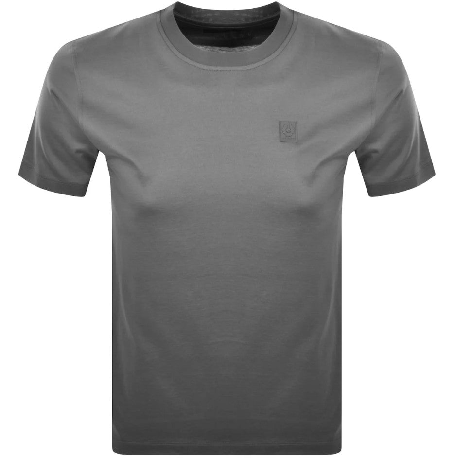 BELSTAFF STEEL MERCERISED COTTON T-SHIRT TORNADO GREY RRP £70 BNWT