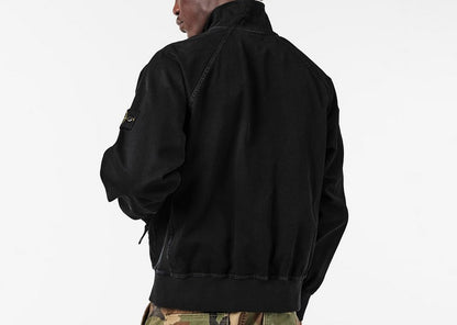 STONE ISLAND PANAMA OVERSIZED COTTON BOMBER TRACK JACKET BLACK XL RRP £615 BNWT