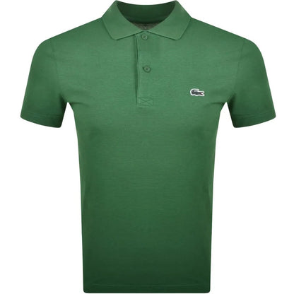 LACOSTE CORE ESSENTIALS PIQUE COTTON POLO SHIRT CLASSIC GREEN RRP £79 BNWT