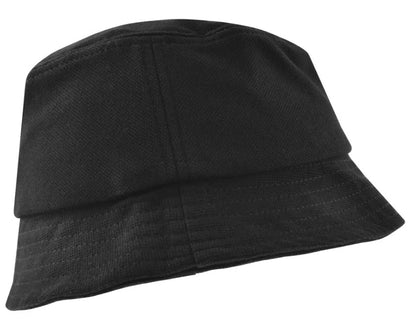 FRED PERRY LAUREL WREATH LOGO PIQUE COTTON BUCKET HAT BLACK ONE SIZE RRP £55 NEW