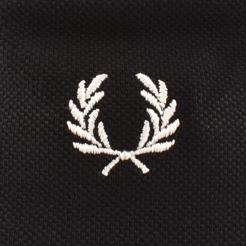 FRED PERRY LAUREL WREATH LOGO PIQUE COTTON BUCKET HAT BLACK ONE SIZE RRP £55 NEW