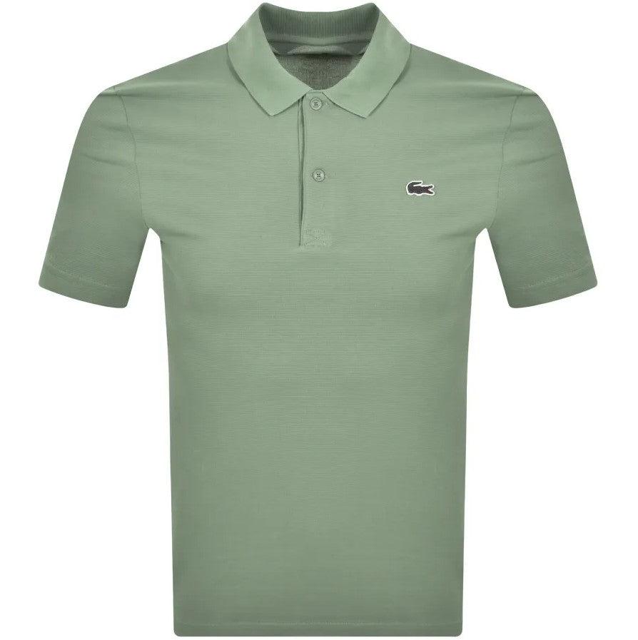 LACOSTE CLASSIC PIQUE COTTON POLO SHIRT THYME GREEN (7) 2XL RRP £95 BNWT