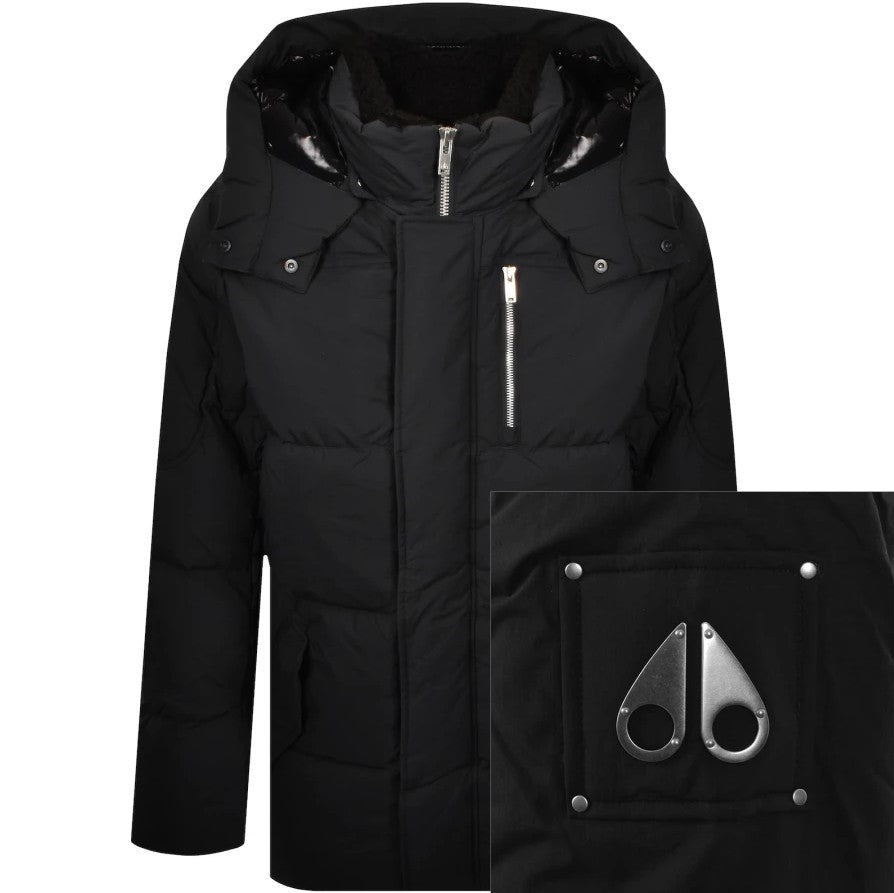 MOOSE KNUCKLES EVEREST 3Q HOODED PUFFA JACKET COAT BLACK 2XL RRP £795 BNWT