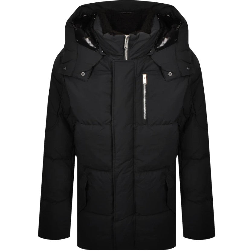 MOOSE KNUCKLES EVEREST 3Q HOODED PUFFA JACKET COAT BLACK 2XL RRP £795 BNWT