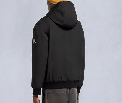 MOOSE KNUCKLES ROLAND REVERSIBLE HOODED FAUX FUR/SHELL JACKET BLACK RRP £550 BNWT
