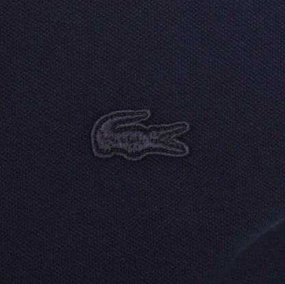 LACOSTE PIQUE COTTON TIPPED T-SHIRT NAVY BLUE SIZE (8) 3XL RRP £70 BNWT