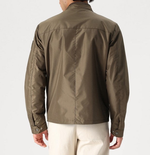 BELSTAFF DRILL NYLON LIGHTWEIGHT BIKER JACKET CLAY BROWN UK46 3XL RRP £350 BNWT