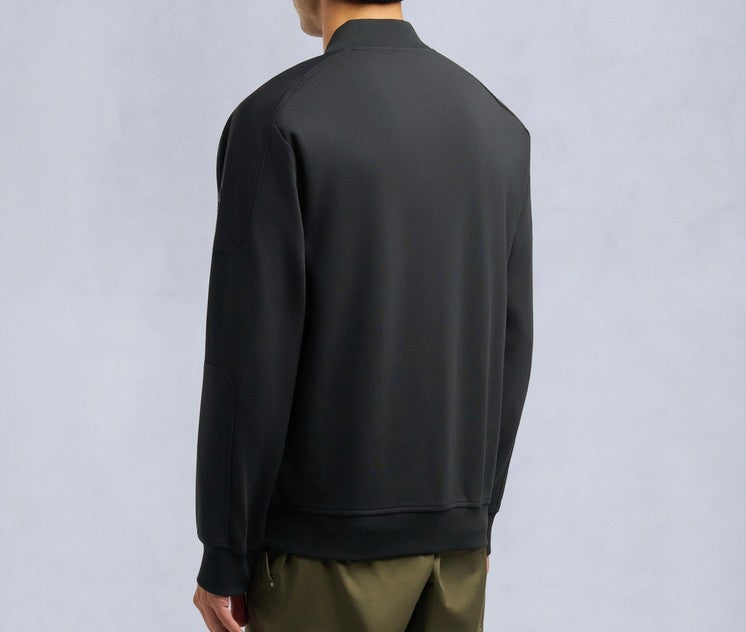 MOOSE KNUCKLES DALON COTTON FLEECE BOMBER JACKET BLACK 2XL RRP £335 BNWT