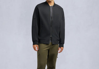 MOOSE KNUCKLES DALON COTTON FLEECE BOMBER JACKET BLACK 2XL RRP £335 BNWT