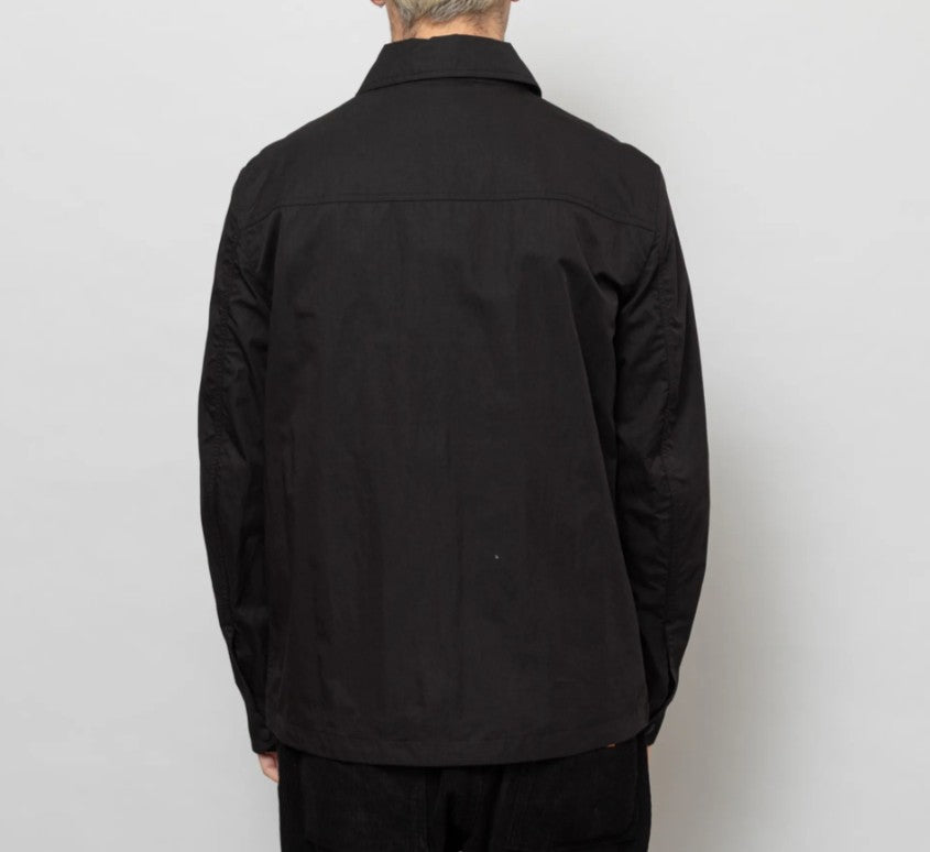 BELSTAFF DROME COTTON GABERDINE OVERSHIRT BLACK LARGE RRP £195 BNWT