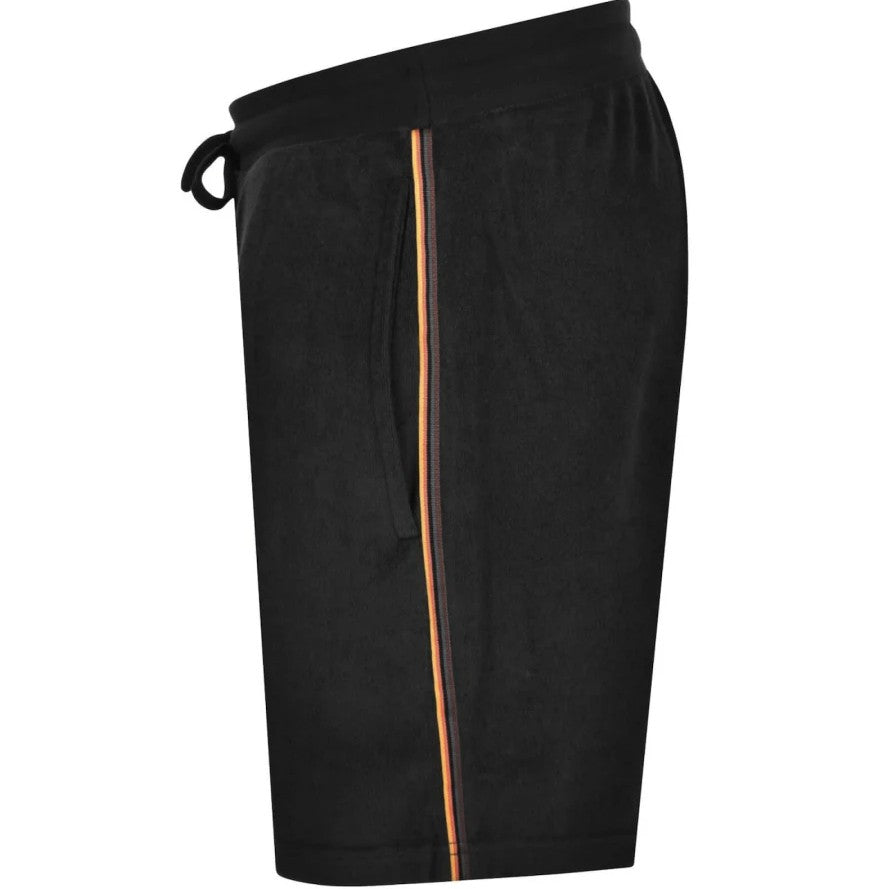 PAUL SMITH PS TERRY TOWELLING STRIPE SWEATSHORTS BLACK XL RRP £85