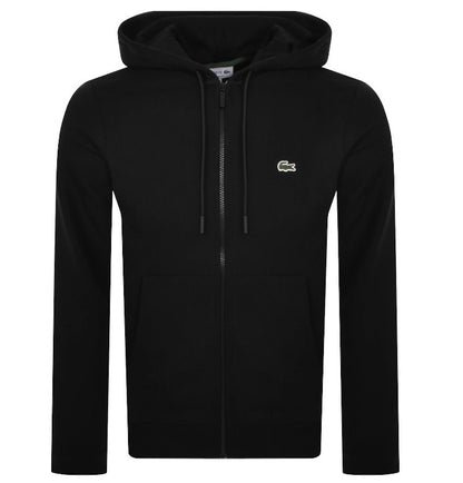LACOSTE 2 PIECE FULL ZIP HOODED COTTON FLEECE TRACKSUIT BLACK 3XL RRP £210 BNWT