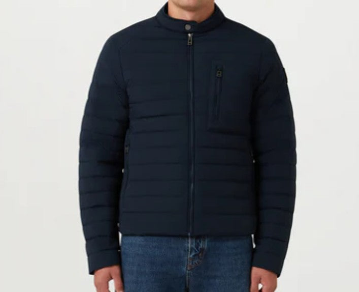 BELSTAFF CHASSIS DOWN PUFFA BOMBER JACKET DARK INK NAVY UK46 3XL RRP £350 BNWT (Copy)
