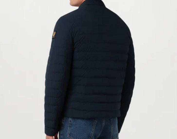 BELSTAFF CHASSIS DOWN PUFFA BOMBER JACKET DARK INK NAVY UK46 3XL RRP £350 BNWT (Copy)