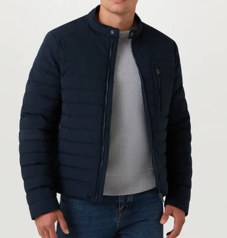 BELSTAFF CHASSIS DOWN PUFFA BOMBER JACKET DARK INK NAVY UK46 3XL RRP £350 BNWT (Copy)