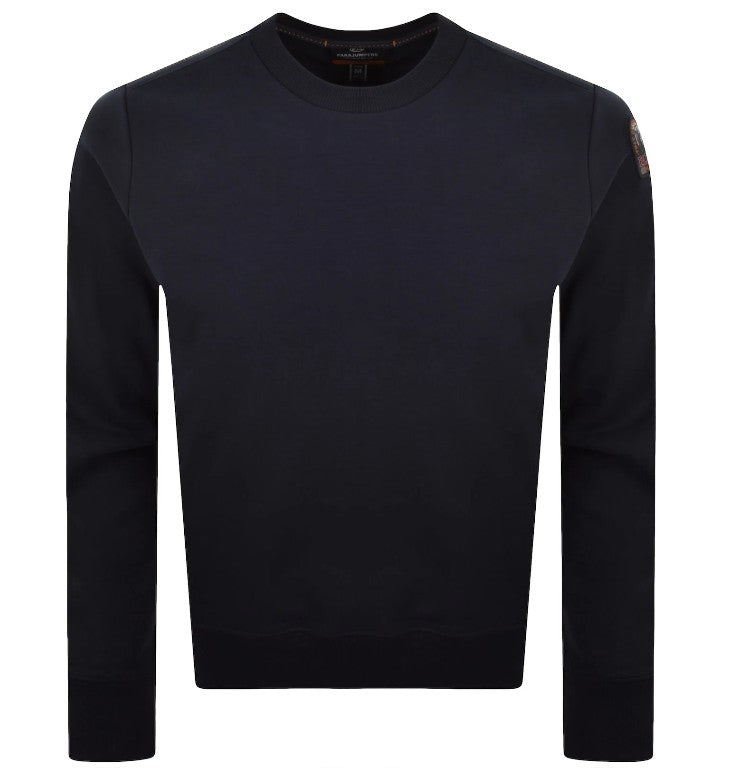 PARAJUMPERS K2 CREW NECK COTTON FLEECE SWEATSHIRT NAVY BLUE RRP £160 BNWT