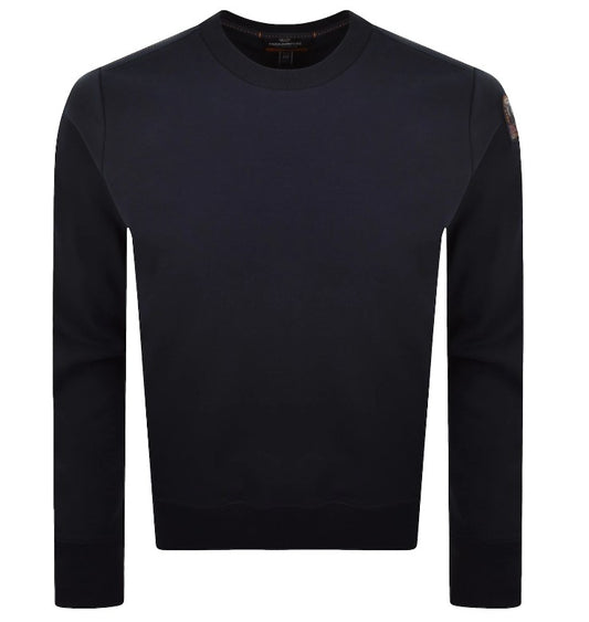 PARAJUMPERS K2 CREW NECK COTTON FLEECE SWEATSHIRT NAVY BLUE RRP £160 BNWT