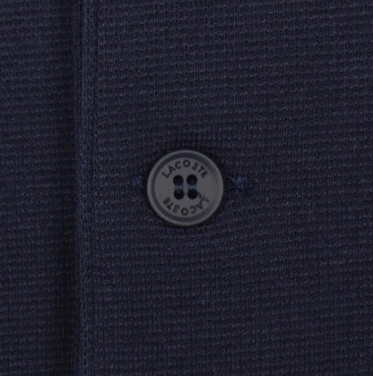 LACOSTE CROC LOGO PIQUE COTTON LONG SLEEVE POLO SHIRT NAVY RRP £105 BNWT