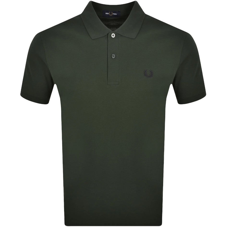 FRED PERRY PIQUE COTTON POLO SHIRT COURT GREEN RRP £80 BNWT