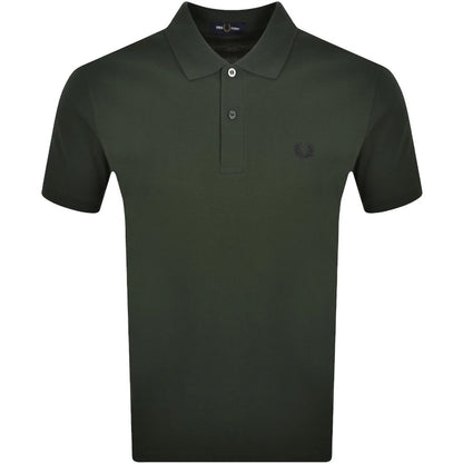 FRED PERRY PIQUE COTTON POLO SHIRT COURT GREEN RRP £80 BNWT