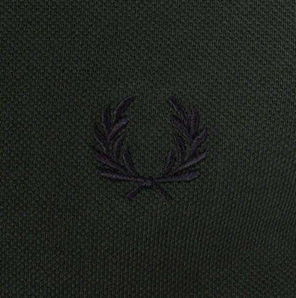 FRED PERRY PIQUE COTTON POLO SHIRT COURT GREEN RRP £80 BNWT