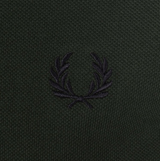 FRED PERRY PIQUE COTTON POLO SHIRT COURT GREEN RRP £80 BNWT