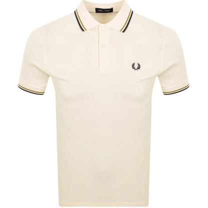FRED PERRY TWIN TIPPED PIQUE COTTON POLO SHIRT ECRU (CREAM) 3XL RRP £80 BNWT