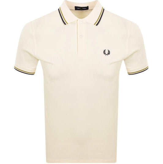 FRED PERRY TWIN TIPPED PIQUE COTTON POLO SHIRT ECRU (CREAM) 3XL RRP £80 BNWT