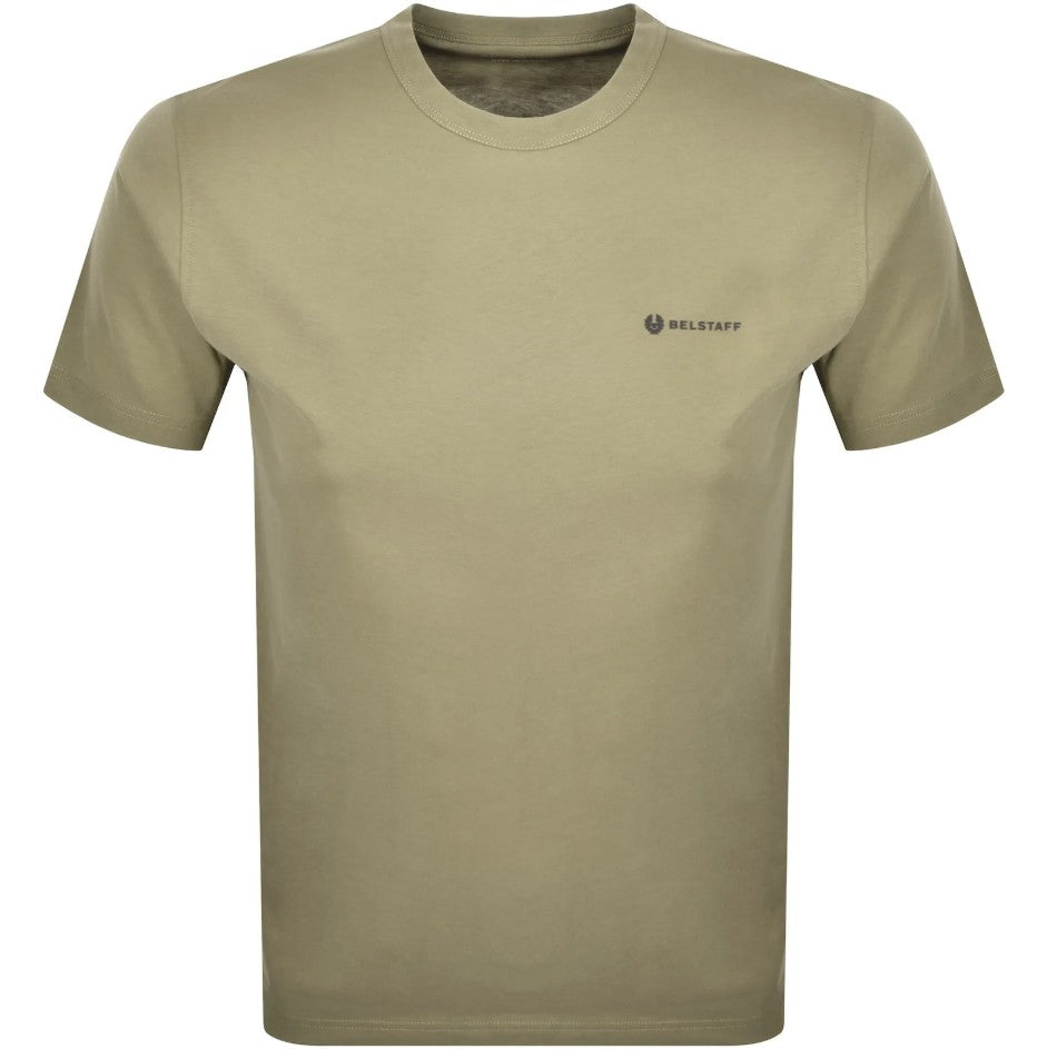 BELSTAFF 3 PACK COTTON SQUAD T-SHIRTS WHITE/FATIGUE GREEN/OLD SILVER HEATHER NEW